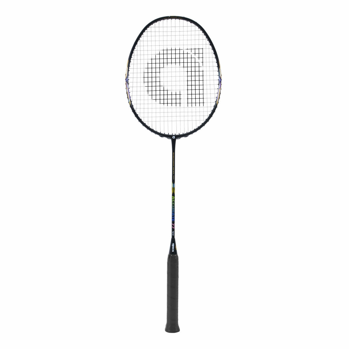 APACS Accurate 77 Badminton Racquet (Unstrung, Black Glossy)