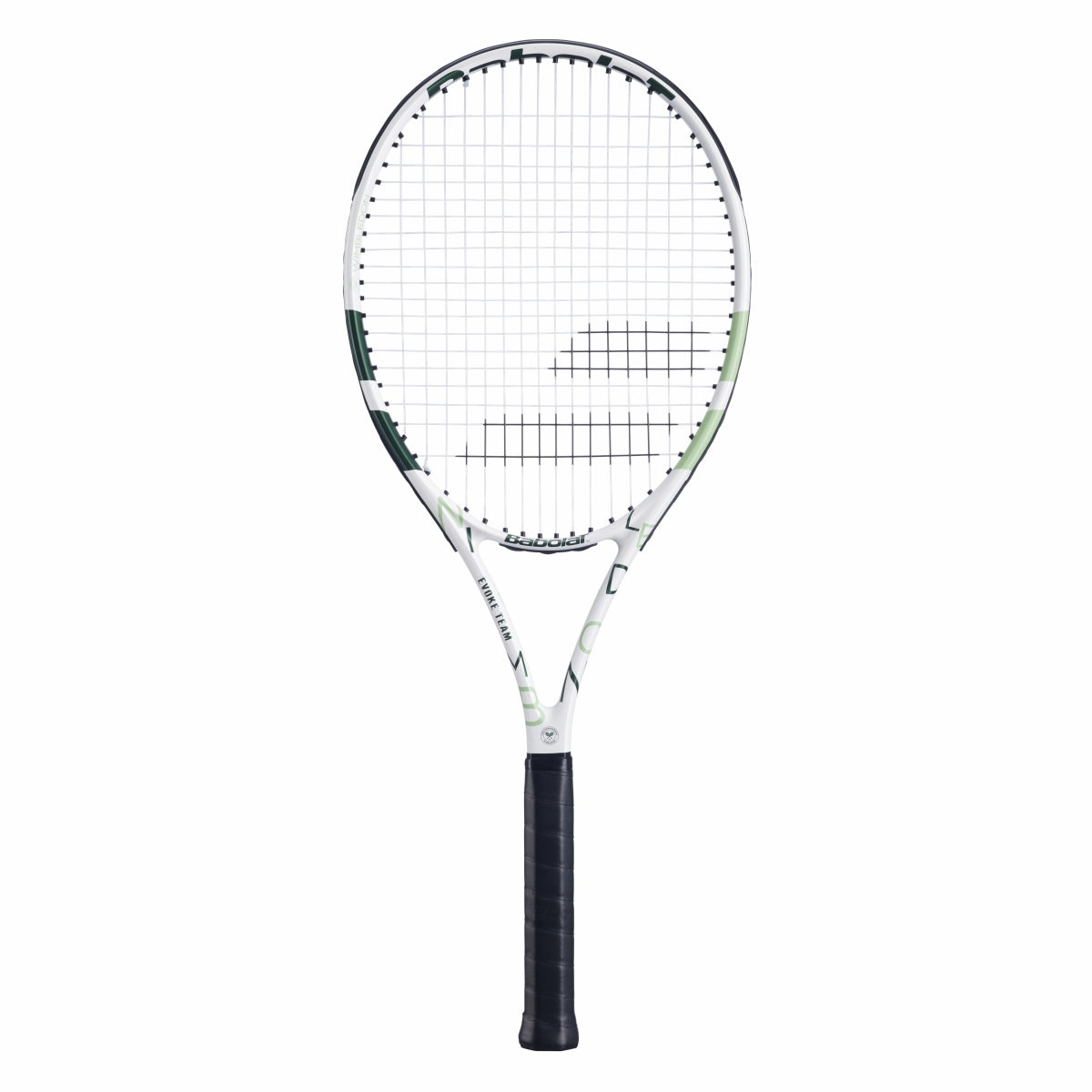 BABOLAT Evoke Team Wimbledon 2025 Tennis Racquet (White/Green, Strung)