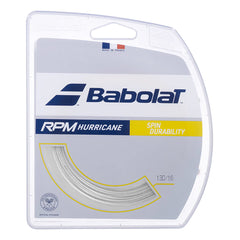 BABOLAT RPM Hurricane Tennis String Set (White, 16 / 1.30mm)
