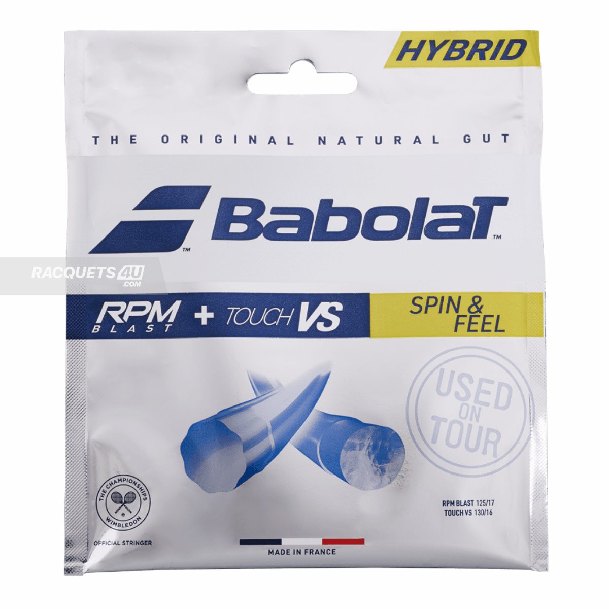 BABOLAT RPM Blast (17 / 1.25mm) + Touch VS (16 / 1.30mm) String Set