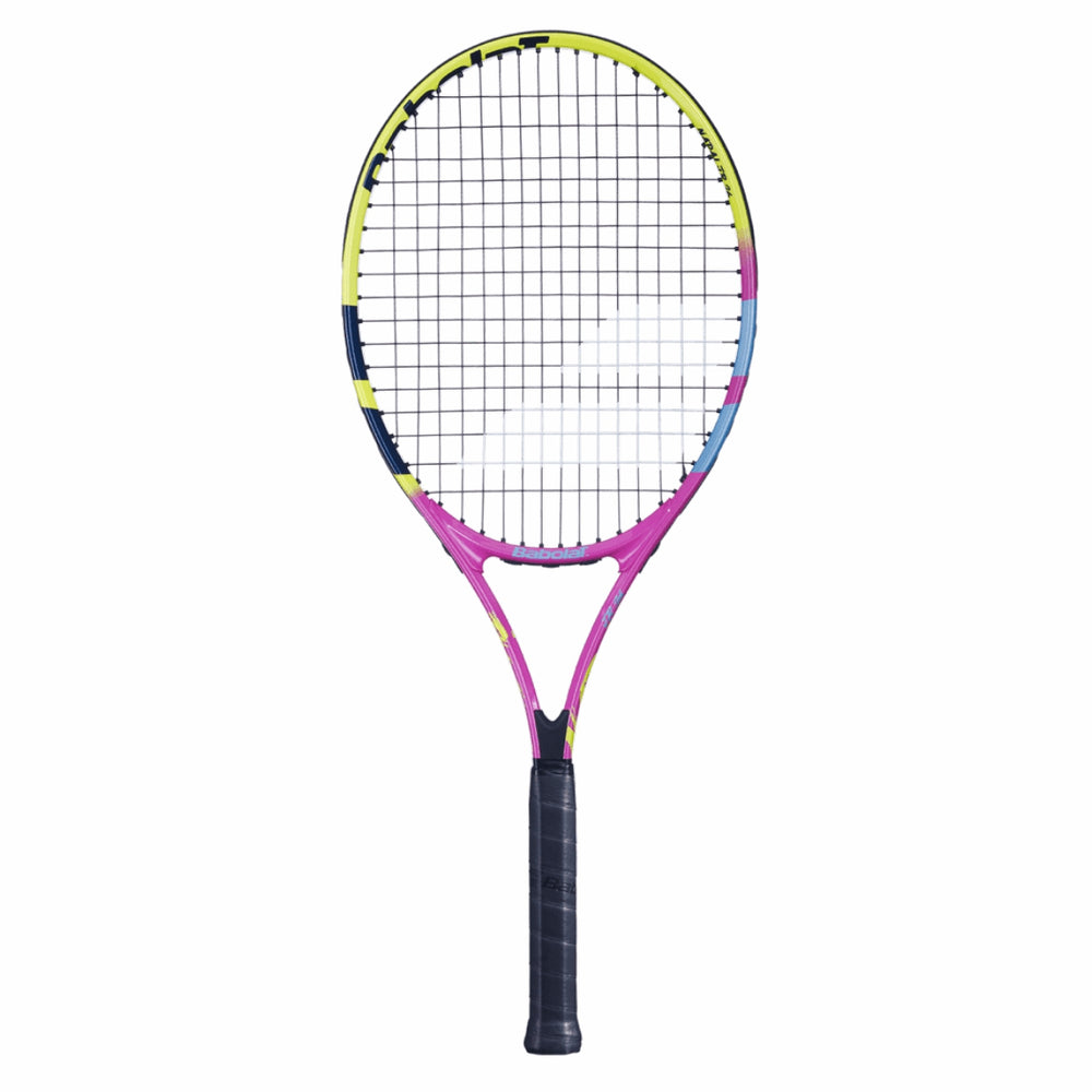 BABOLAT Nadal Junior 26 Tennis Racquet (Yellow/Pink/Blue, Strung)