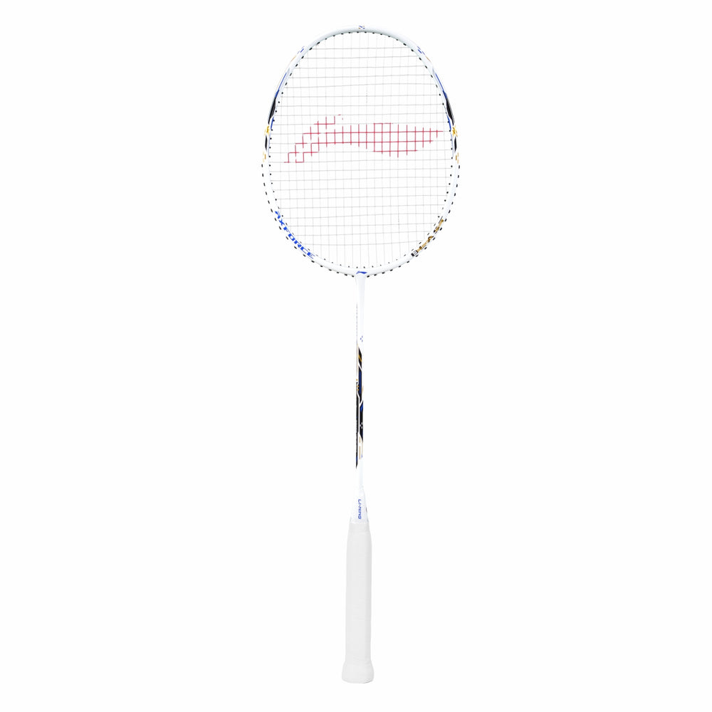 LI-NING AX-FORCE Blast Badminton Racquet (White/Blue Sapphire, Unstrung)