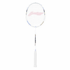 LI-NING AX-FORCE Blast Badminton Racquet (White/Blue Sapphire, Unstrung)