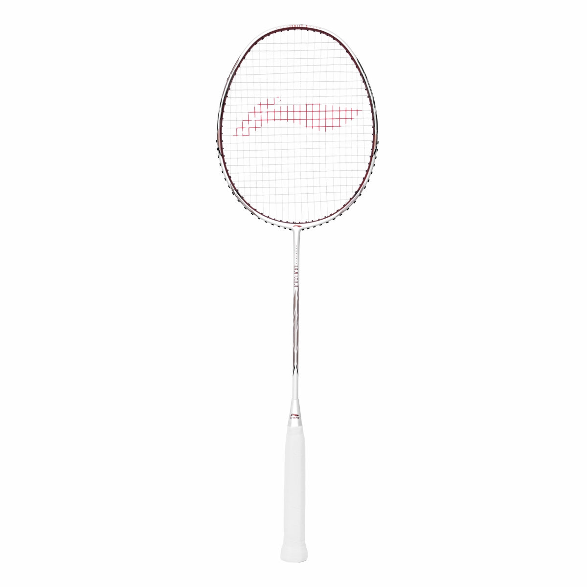 LI-NING Ignite 8 Badminton Racquet (Pearl White/Fire Red, Unstrung)