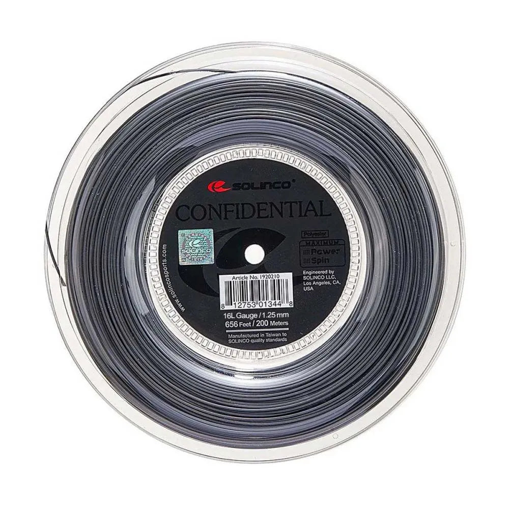 SOLINCO Confidential Tennis String Reel (16L / 1.25mm, 200 m)