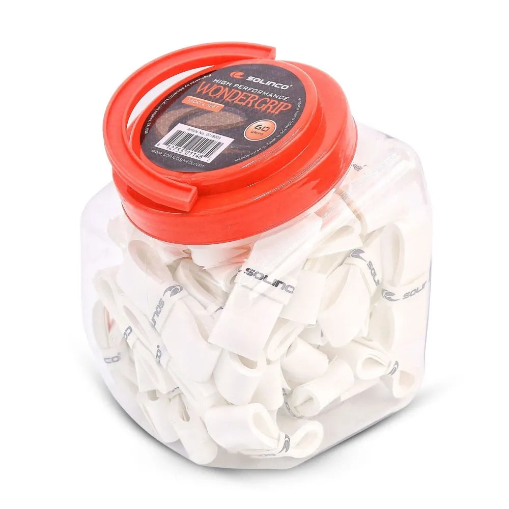SOLINCO Wonder Overgrip (White, 60 Pcs)