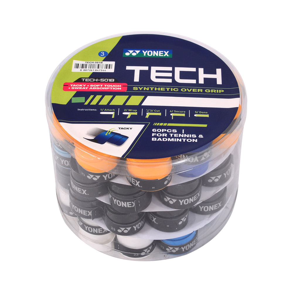 YONEX Tech-501B Badminton Grip (60 Pcs) Box