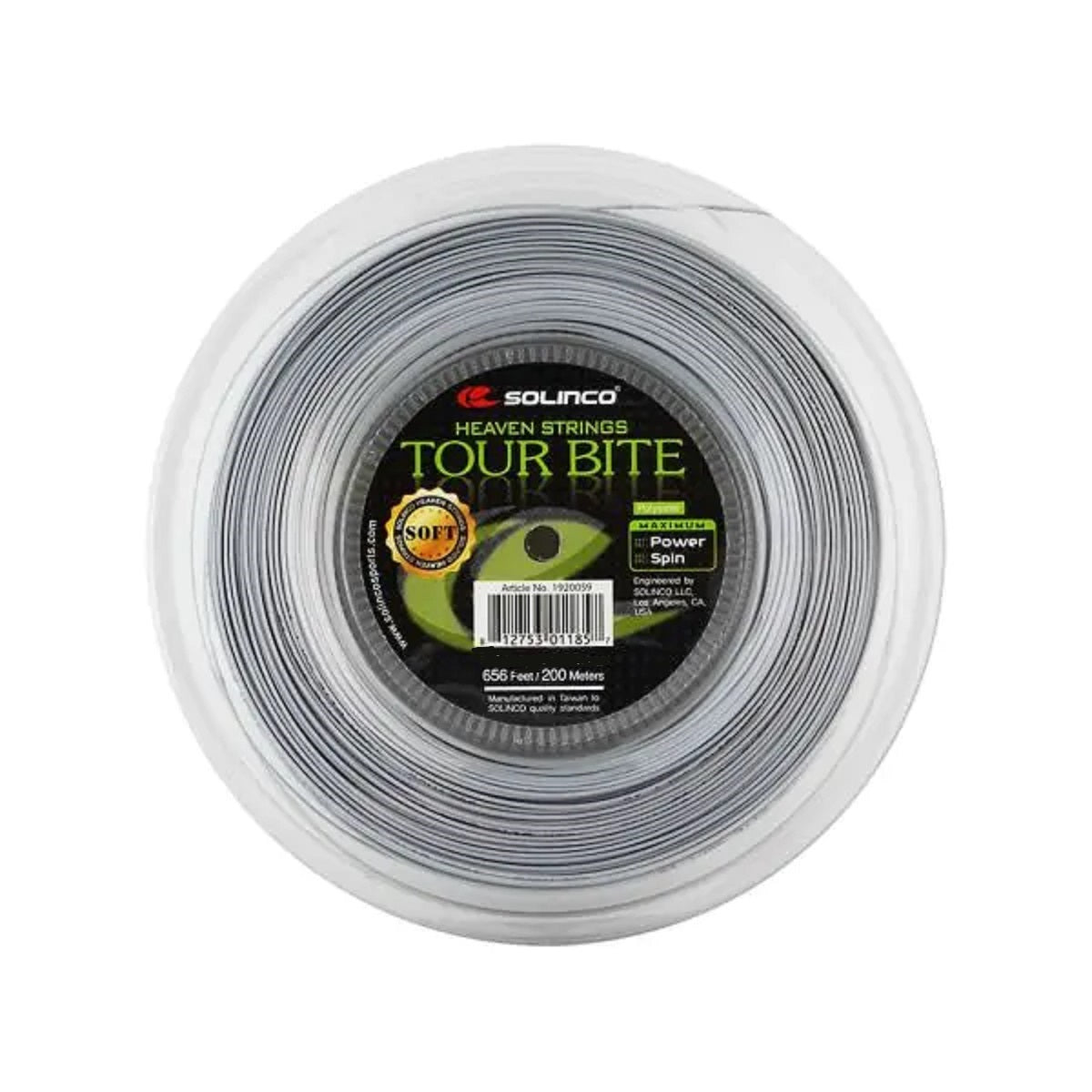 SOLINCO Tour Bite Soft Tennis String Reel (16L / 1.25mm, 200 m)