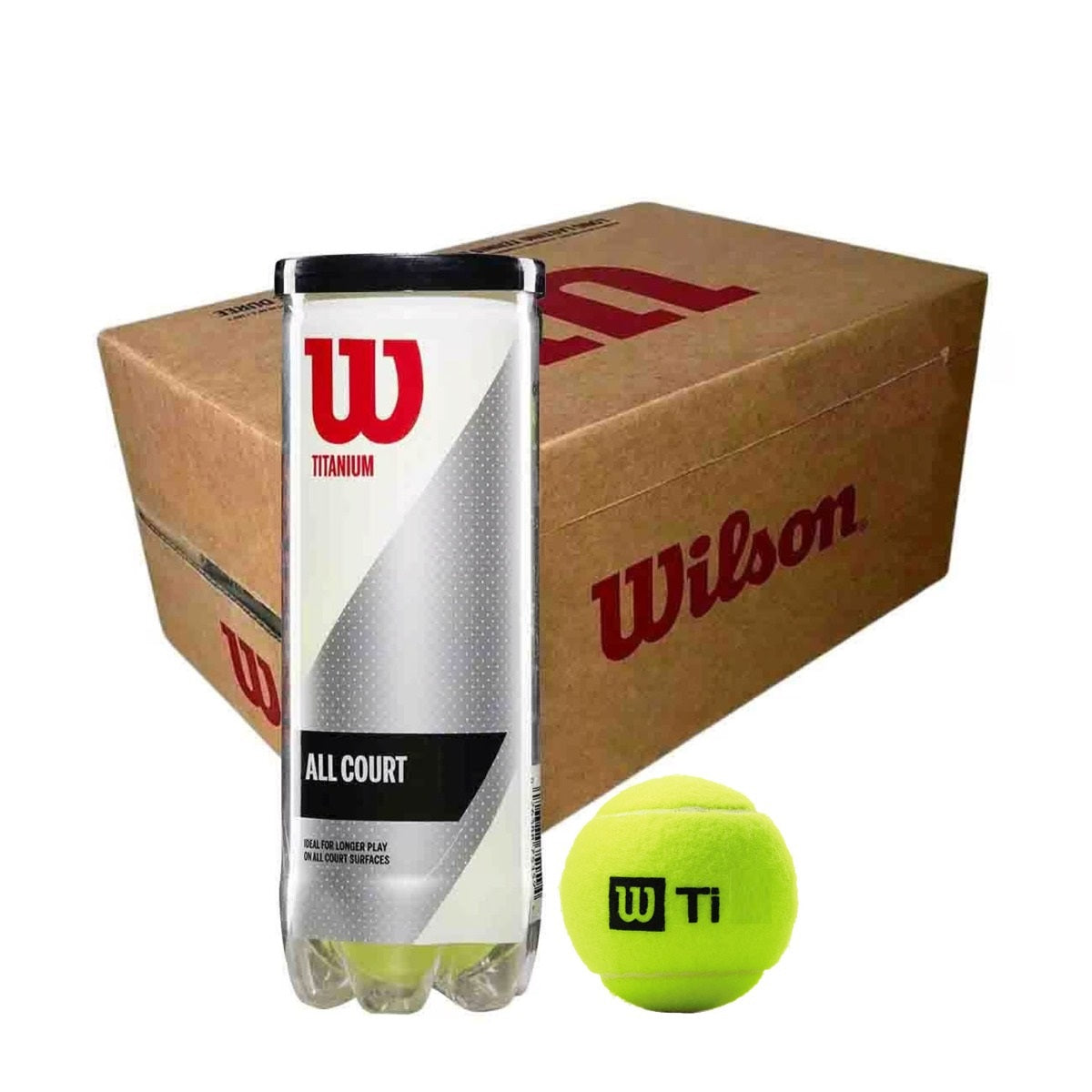 Wilson Titanium All Court Tennis Ball Carton (72 Balls)