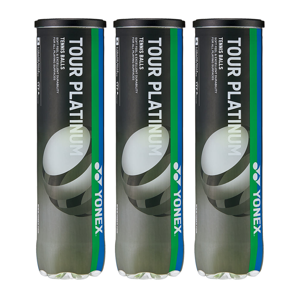 YONEX Tour Platinum Tennis Ball Dozen (12 Balls)